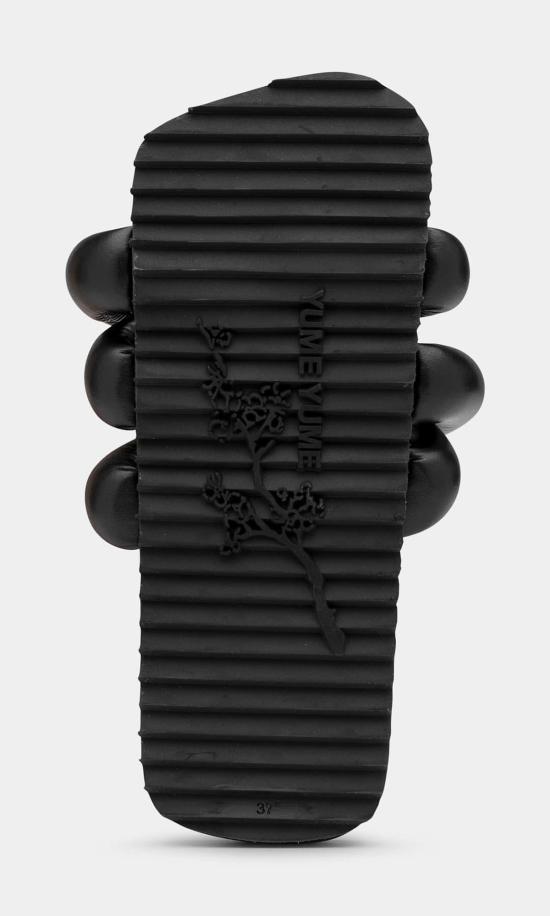  유메유메 뮬/슬리퍼 타이어 슬라이드 블랙 - YUME YUME