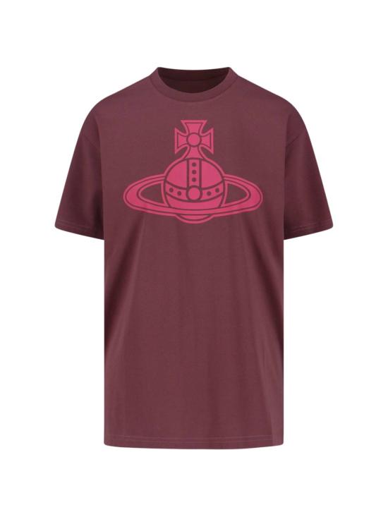  비비안웨스트우드 반팔 티셔츠 비비안 웨스트우드 오브 티셔츠 레드