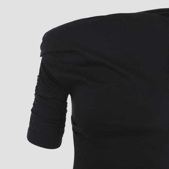  자크뮈스 숏 원피스 Jacquemus The Drapeado 미니 드레스 블랙 - JACQUEMUS