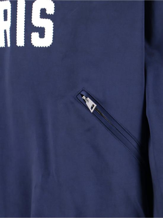  지방시 봄버 자켓 로고 봄버 재킷 블루 - GIVENCHY