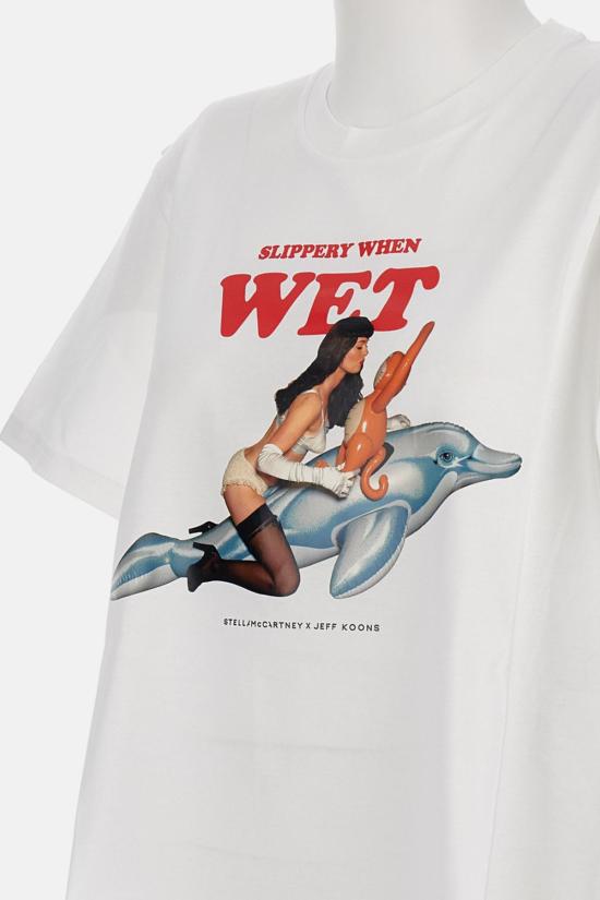 스텔라 맥카트니 반팔 티셔츠 스텔라 매카트니와 제프 쿤스의 협업 티셔츠 (화이트) - STELLA MCCARTNEY