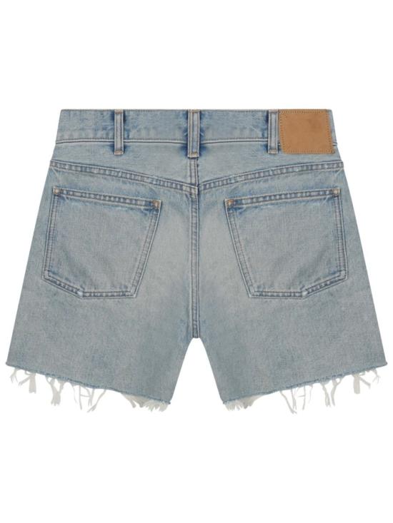  셀린느 데님 숏팬츠 로고 자수 데님 반바지 - CELINE