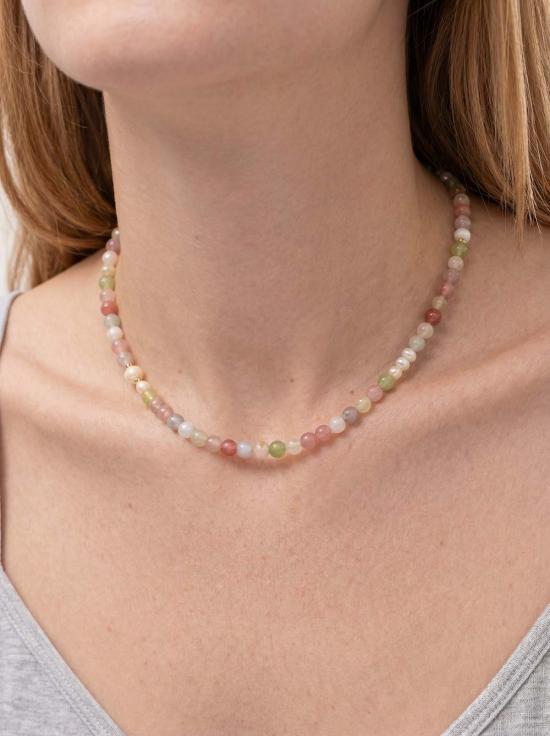  세레 목걸이/팬던트 세리 여름 비즈 장식 보석 & 진주 초커 목걸이 멀티컬러 - SEREE