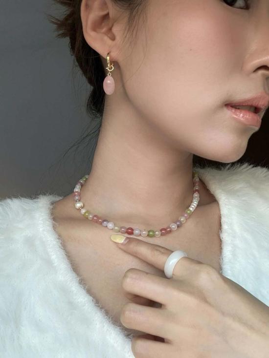  세레 목걸이/팬던트 세리 여름 비즈 장식 보석 & 진주 초커 목걸이 멀티컬러 - SEREE