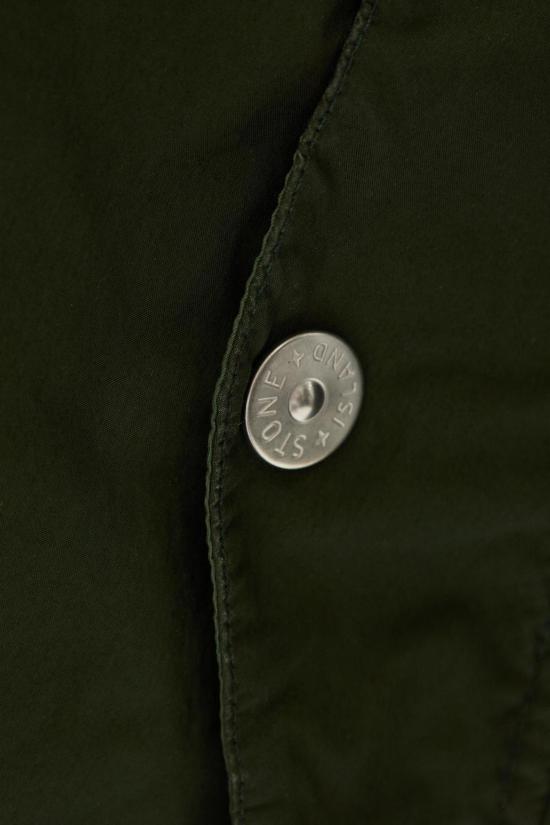  스톤 아일랜드 자켓 로고 패치 재킷 (녹색) - STONE ISLAND