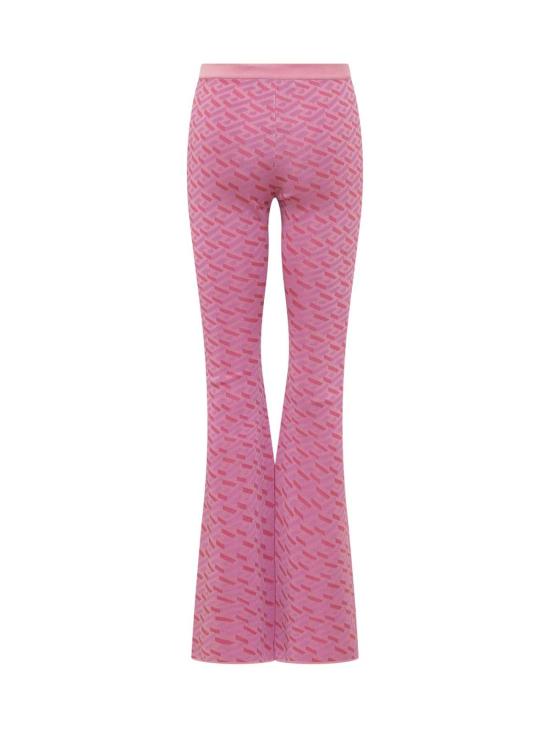  베르사체 레깅스 그리스 프린트 핑크 푸시아 자카드 - VERSACE