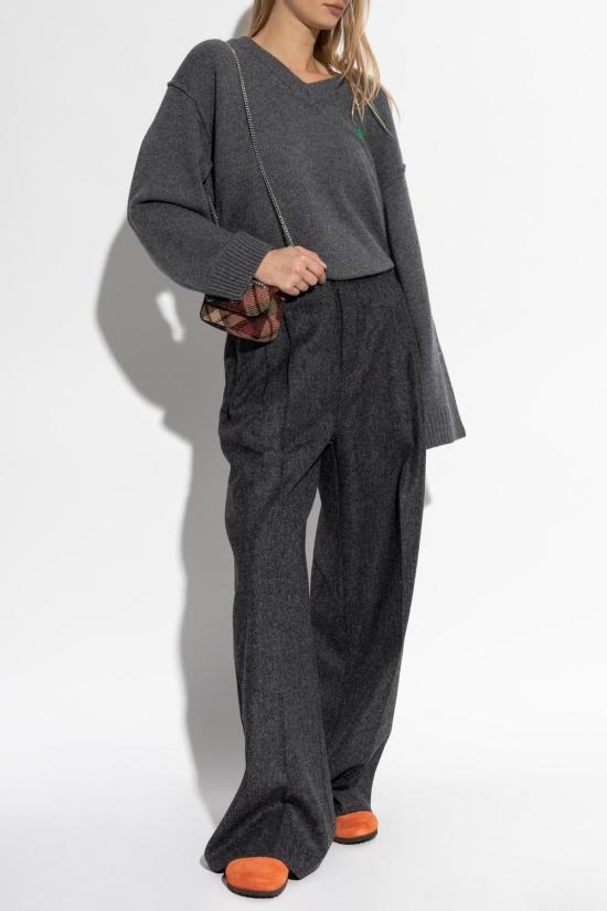  MM6 메종마르지엘라 스트레이트 팬츠 Mm6 메종 마르지엘라 울 플리츠 팬츠 - MM6 MAISON MARGIELA