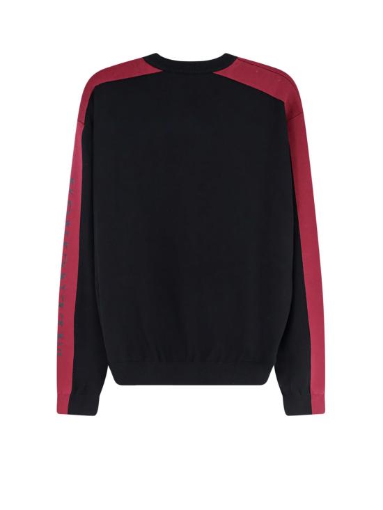  발렌시아가 스웨터 로고 앞면 코튼  (블랙) - BALENCIAGA