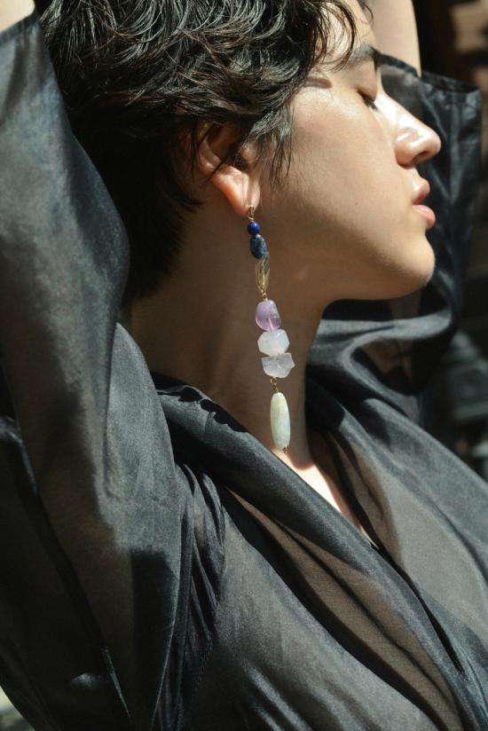  수브니어 이어링 Svnr Jökulsárlón 귀걸이 - SVNR