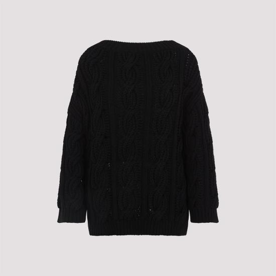  발렌티노 가라바니 스웨터 발렌티노 울  블랙