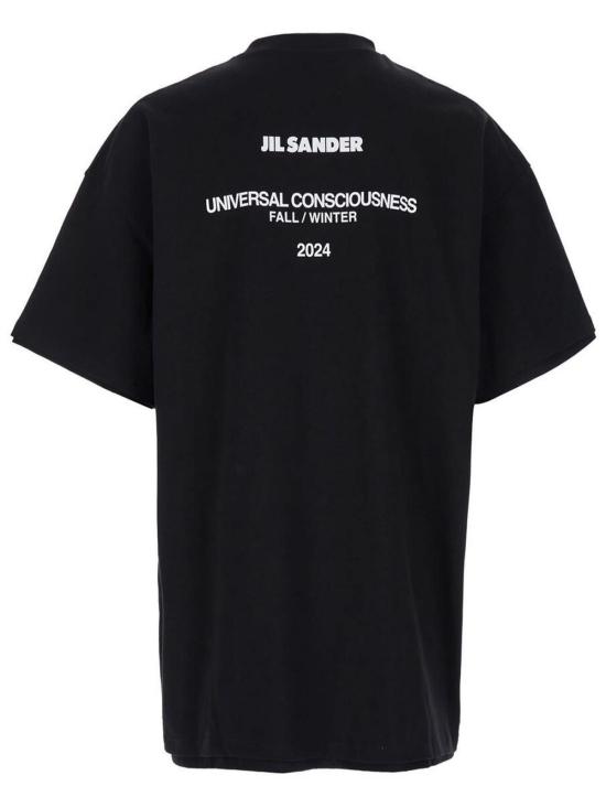  질샌더 반팔 티셔츠 질 샌더 티셔츠 블랙 - JIL SANDER