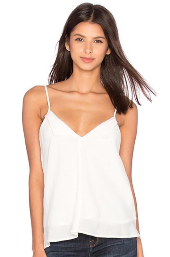  메릿 찰스 민소매 티셔츠 레인 탱크 위스퍼 화이트