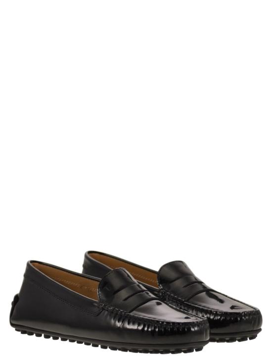  토즈 로퍼 시티 고미노 모카신 블랙 - TODS