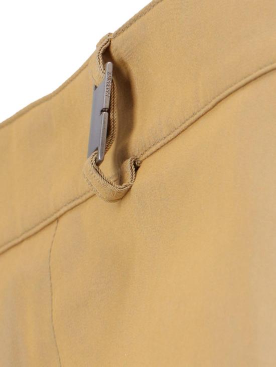  버버리 스트레이트 팬츠 스트레이트 레그 버클 디테일 팬츠 (스펠트 소재) - BURBERRY