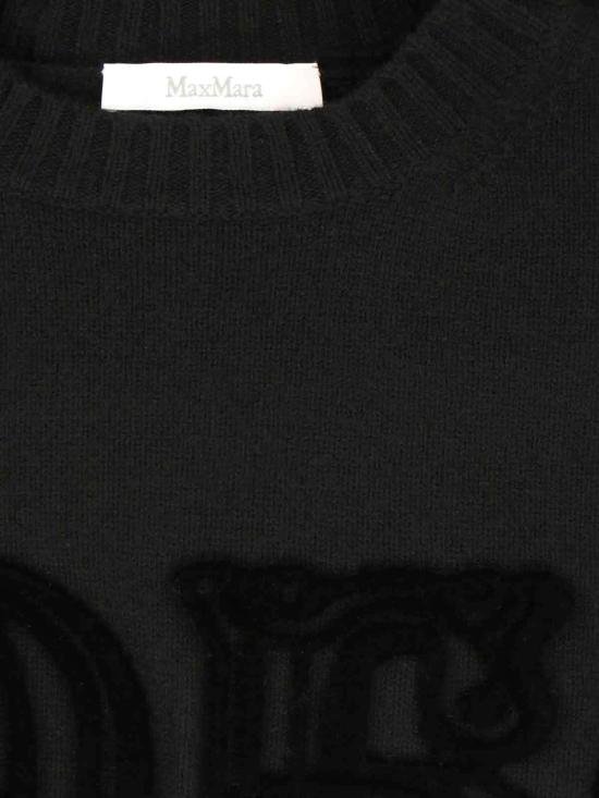  막스마라 스웨터 막스 마라 로고  블랙 - MAX MARA