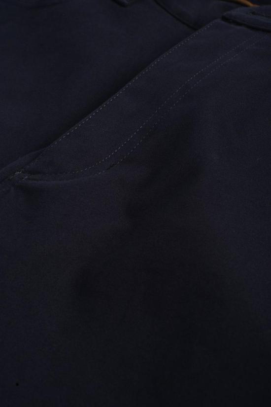  몽클레어 스트레이트 팬츠 몽클레르 로고 패치 스트레이트 레그 팬츠 블루 - MONCLER