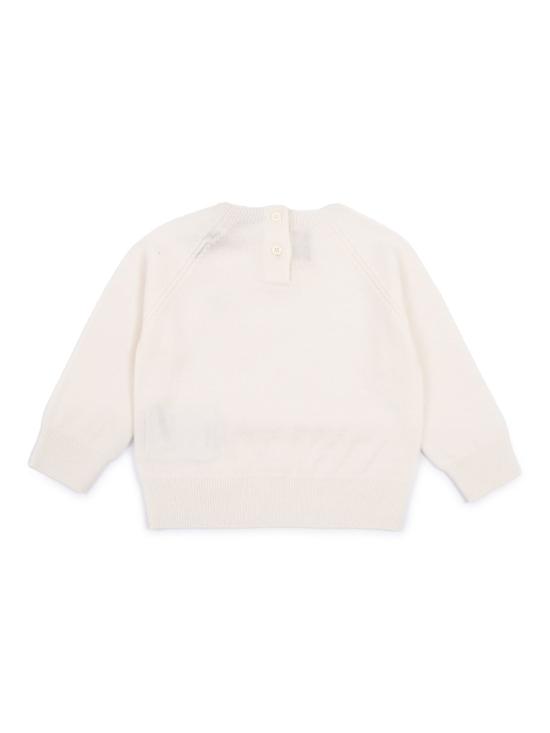  [키즈] 몽클레어 풀오버 키즈 크루넥 스웨터 화이트 - MONCLER