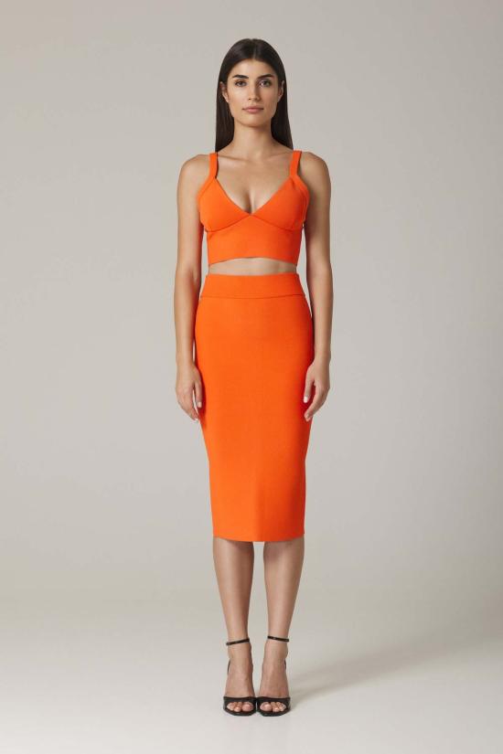  산티클레르 민소매 티셔츠 산티클러 아만다 니트 브라렛 버밀리온 - SANTICLER