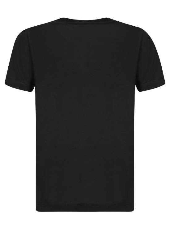  몽클레어 반팔 티셔츠 블랙 코튼 티셔츠 블랙 - MONCLER