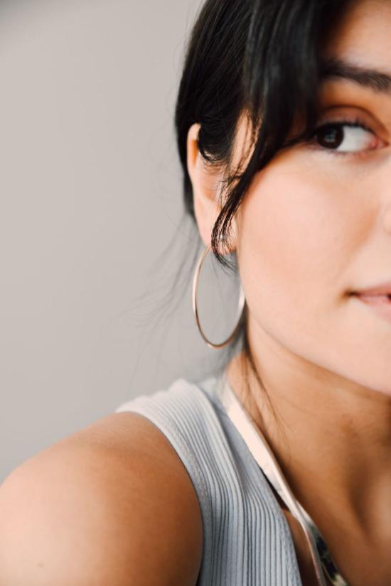  시에라 윈터 주얼리 이어링 하이 눈 후프  스털링 실버 - SIERRA WINTER JEWELRY