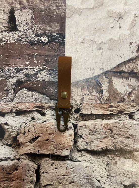  오티엘 키링 OTL 가죽 열쇠고리 (스냅 & 클립 포함)