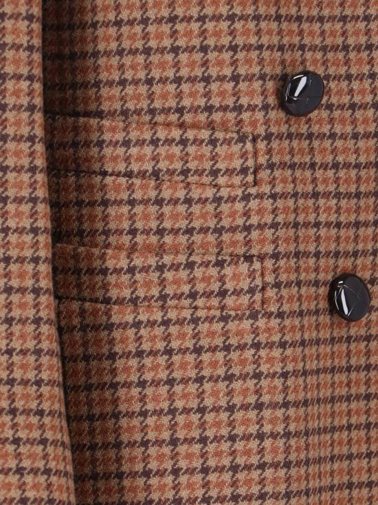  끌로에 수트 자켓 테일러드 더블 브레스트 블레이저 브라운 - CHLOE