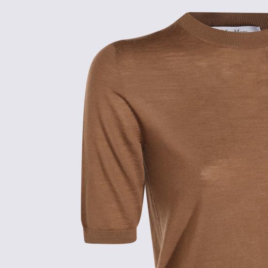  막스마라 스웨터 막스 마라 게리코 울  브라운 - MAX MARA