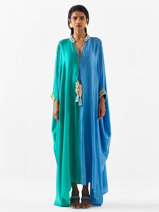  이키비 블라우스 해변 카프탄