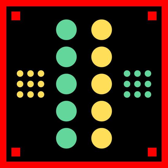  두샨트 머플러/스카프 . 아치 반다나 4호 대형 대비 도트 아트 프린트 반다나