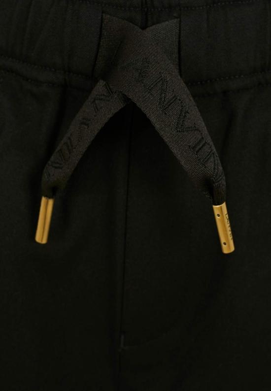  [키즈] 랑방 트레이닝/조거 팬츠 아동용 블랙 로고 - LANVIN