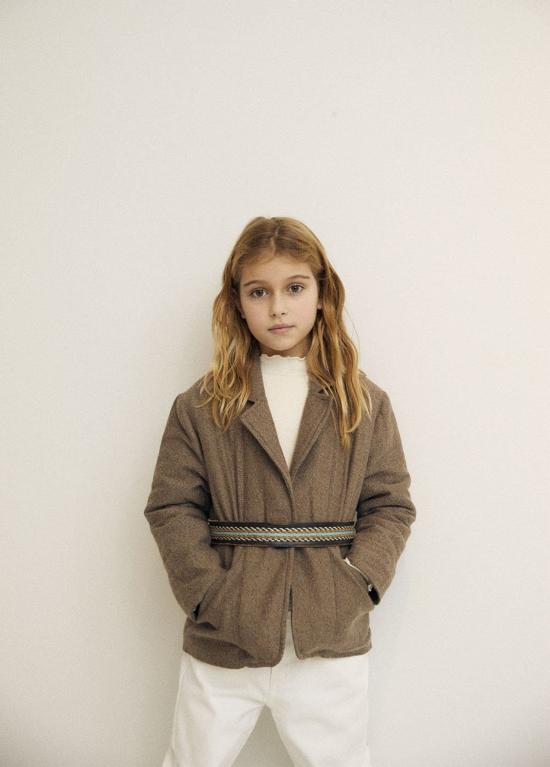  [키즈] 더뉴소사이어티 트레이닝 상의 키즈 뉴 소사이어티 베시 키즈 긴팔 티셔츠 내추럴 - THE NEW SOCIETY