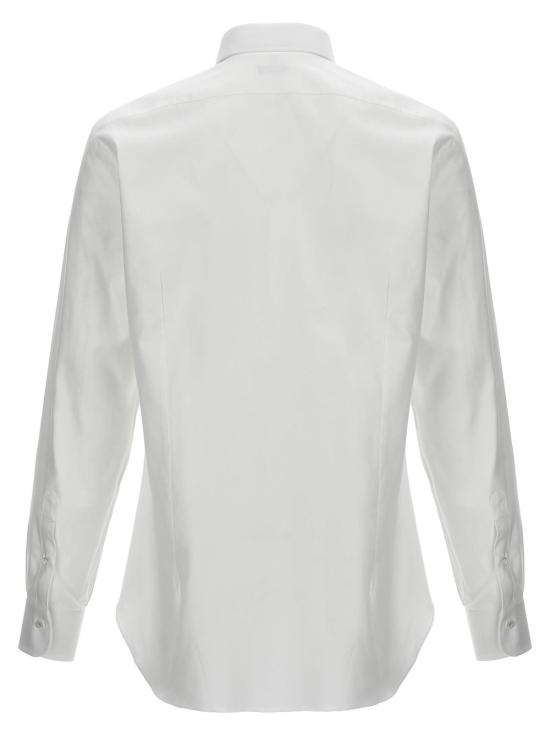  발바 긴팔 셔츠 바르바 나폴리 코튼  화이트 - BARBA