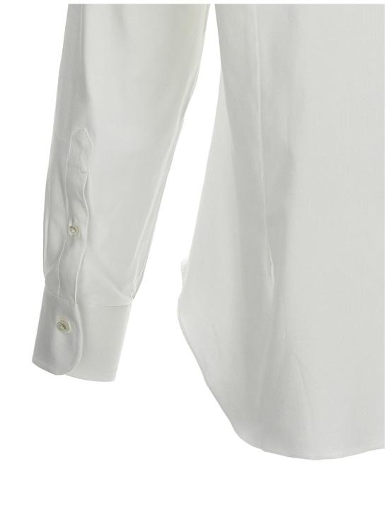  발바 긴팔 셔츠 바르바 나폴리 코튼  화이트 - BARBA