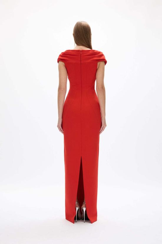  레이첼 길버트 롱 원피스 마이라 가운 체리 - RACHEL GILBERT