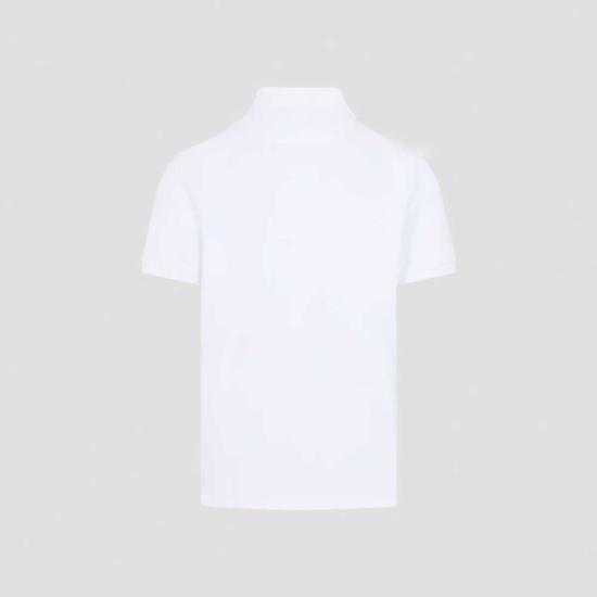  에트로 폴로 티셔츠 로마 플레인 폴로 셔츠 화이트 - ETRO