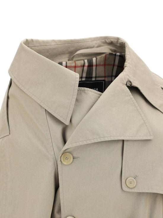  발렌시아가 트렌치 코트 원숄더  베이지 - BALENCIAGA