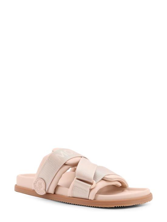  몽클레어 샌들 몽클레르 몽 썸머 레더  (나일론 디테일 포함) 핑크 - MONCLER