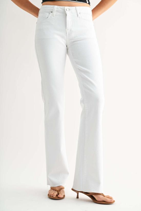  저스트 블랙 데님 데님 팬츠 로우라이즈 부츠컷 진 (워시드 블랙)