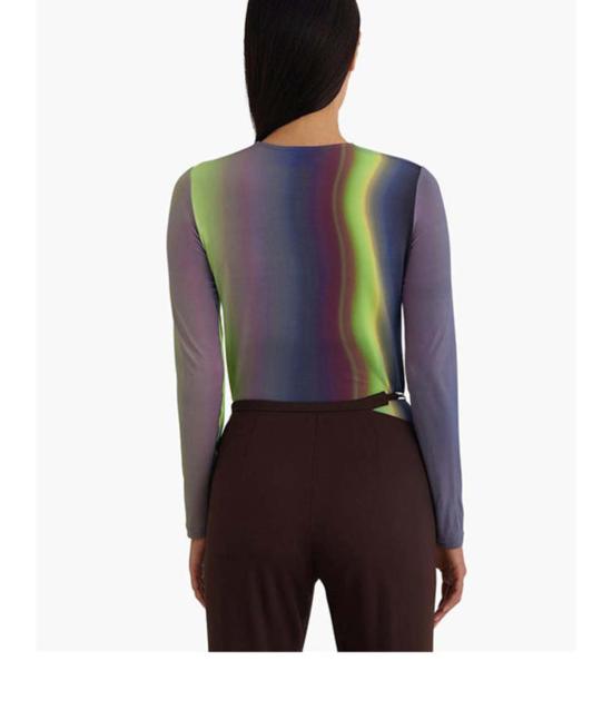  팔로마울 긴팔 티셔츠 팔로마 울 아이슬란드 탑 미디엄 블루 - PALOMA WOOL