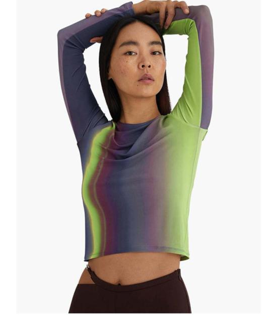  팔로마울 긴팔 티셔츠 팔로마 울 아이슬란드 탑 미디엄 블루 - PALOMA WOOL