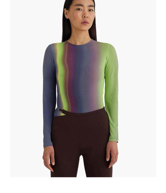  팔로마울 긴팔 티셔츠 팔로마 울 아이슬란드 탑 미디엄 블루 - PALOMA WOOL