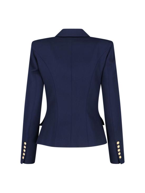  발망 수트 자켓 더블 브레스트 블레이저 네이비 블루 - BALMAIN