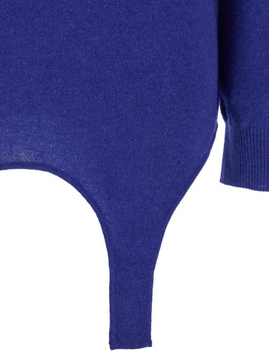  생로랑 터틀넥 캐시미어 스웨터 일렉트릭 블루 - SAINT LAURENT