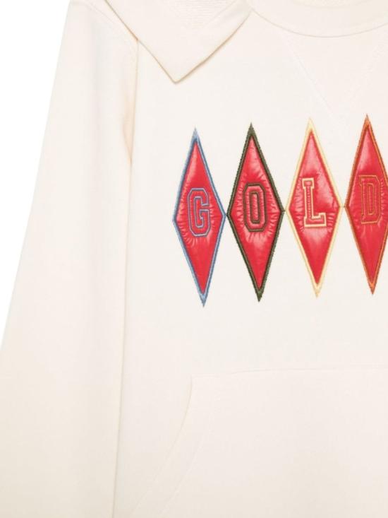  [키즈] 골든구스 풀오버 골든 구스 저니 레귤러 후디 화이트 - GOLDEN GOOSE