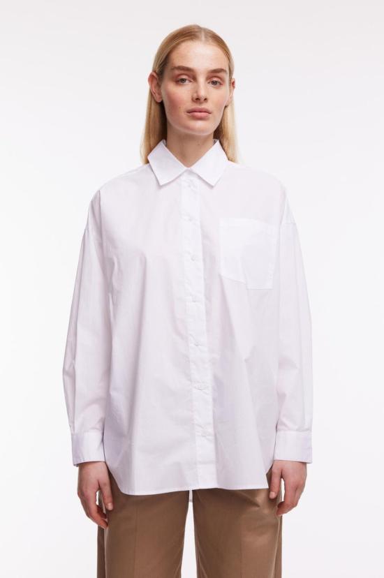  Oval Square 셔츠 타원형 사각형 Os 느낌 셔츠 화이트