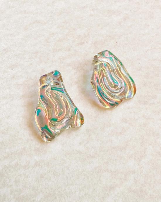  줄리 테브노 이어링 줄리 테베노 오스트라 유리 귀걸이 - JULIE THEVENOT