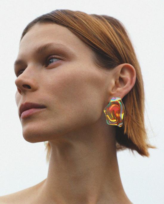  줄리 테브노 이어링 줄리 테베노 오스트라 유리 귀걸이 - JULIE THEVENOT