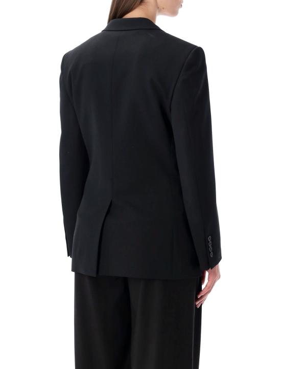  발렌시아가 수트 자켓 스탠다드 싱글 브레스트 테일러드 블레이저 뉴 블랙 - BALENCIAGA