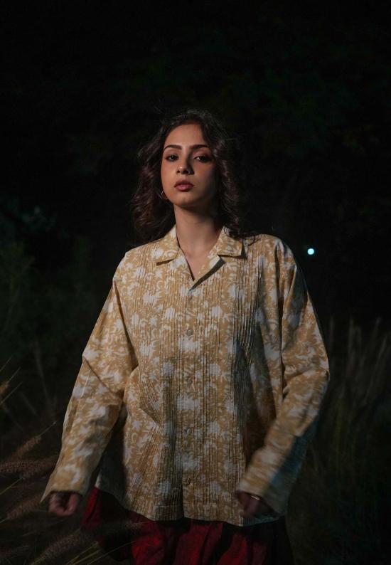  IKKIVI 셔츠 이키비 키로 쿠바 칼라 셔츠 베이지 - IKKIVI