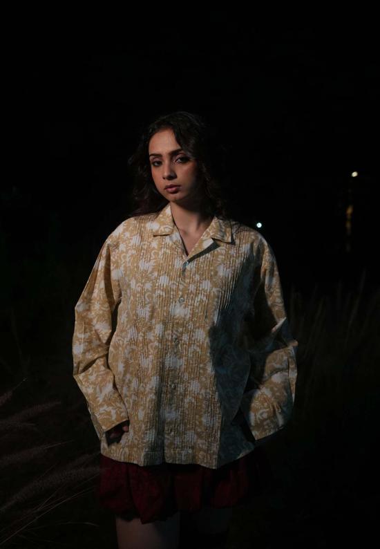  IKKIVI 셔츠 이키비 키로 쿠바 칼라 셔츠 베이지